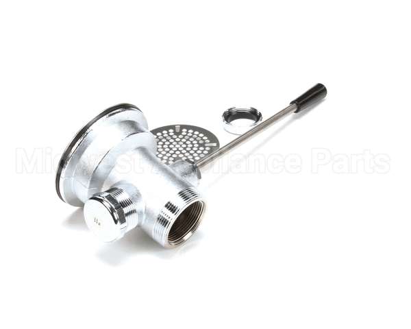 B-3972 T&S Brass Waste Drain Valve, Lever Handle, 3-1/2 X