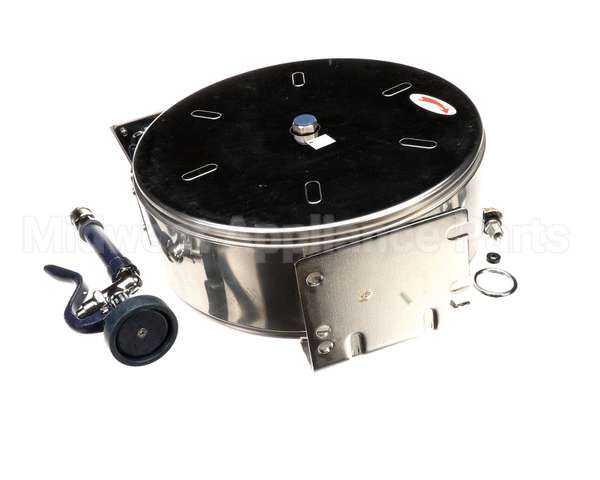 B-7122-C01 T&S Brass Hose Reel,Enclosed,Stainless Steel,30'Ho