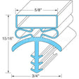 B016546 Compatible Midwest Appliance Parts Door Gasket