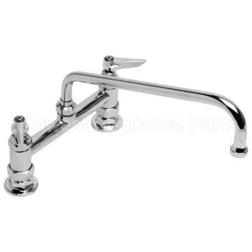 B0221 Compatible TS Brass Faucet 8" Ctr Deck 12" Noz