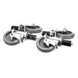 B241 Compatible Ayrking Caster Set - (4) Locking 5 Dia