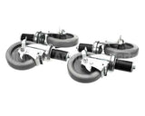 B241 Ayr King Caster Set - (4) Locking 5 Dia