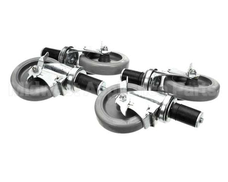 B241 Ayr King Caster Set - (4) Locking 5 Dia