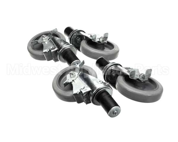 B241 Ayr King Caster Set - (4) Locking 5 Dia