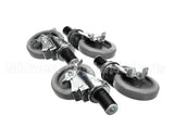 B241 Ayr King Caster Set - (4) Locking 5 Dia