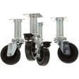 B3901504 Compatible Pitco Casters, 4"Wheel, 9"Lift, 4 Pk