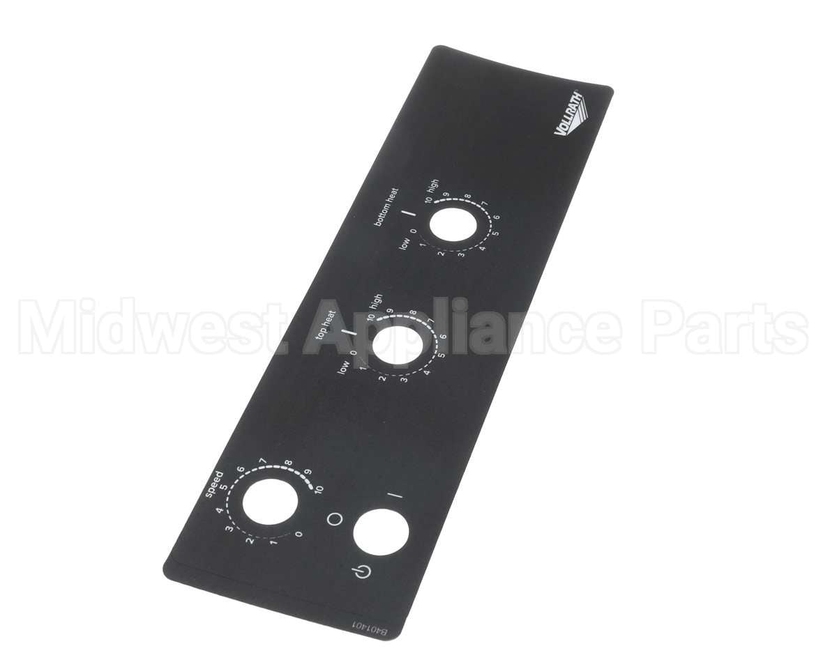 B401401 Vollrath Label, Control Ct4