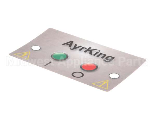 B531 Ayr King Mylar Control Board Sticker Fo
