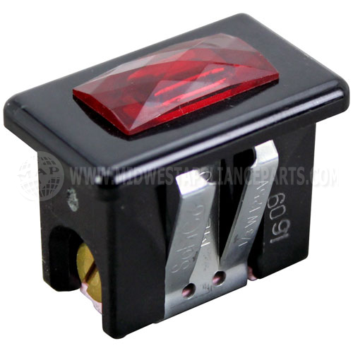 350501 Compatible Lincoln Snap-In Signal Light 5/8" X 1-1/4" Red 250V