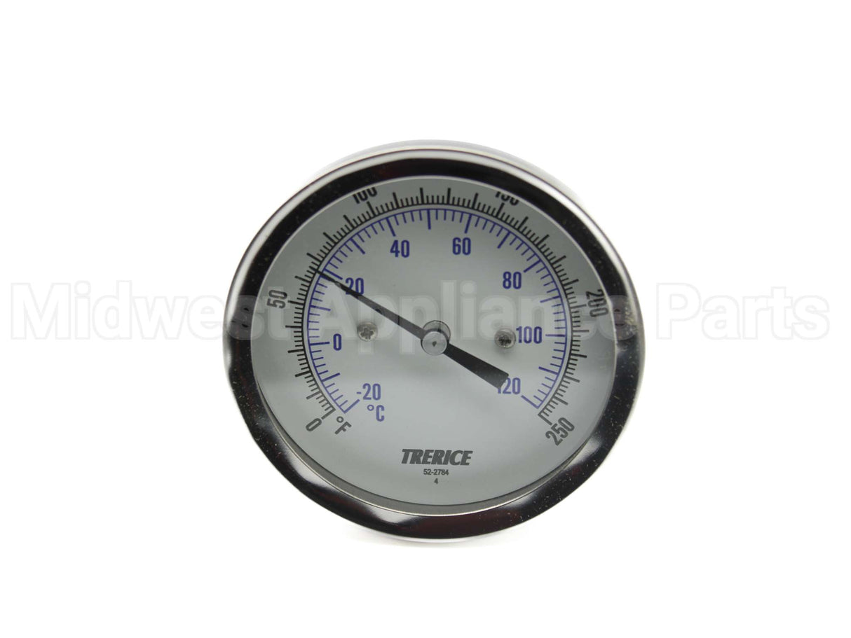 B83204-27 Trerice Tempgauge 3"Dial 4"Stem 0/250F