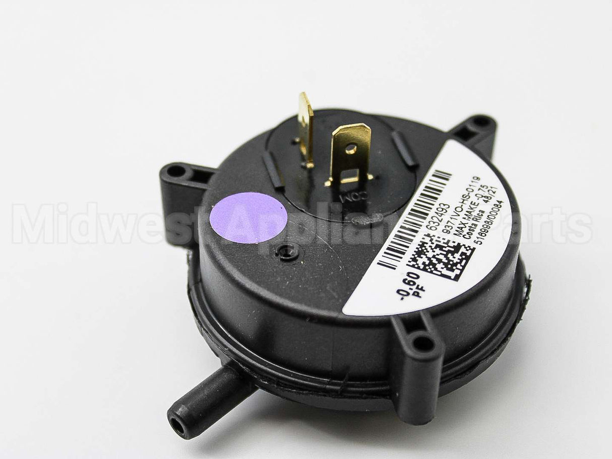 632493R Nordyne 0.60"Wc Spst Pressure Switch