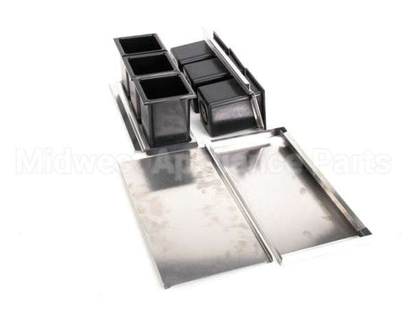 BW6-30R Perlick Ice Chest Bottle Wells, 6, Ts