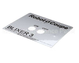 BX3012 Robot Coupe Data Plate (Bx3)