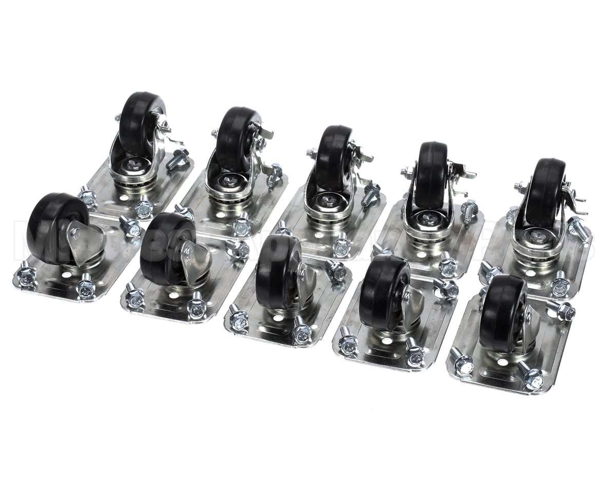 C-10X2 Glastender Caster, 2-1/2" H, Set Of Ten