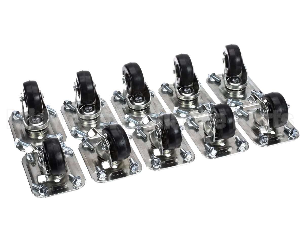 C-10X2 Glastender Caster, 2-1/2" H, Set Of Ten
