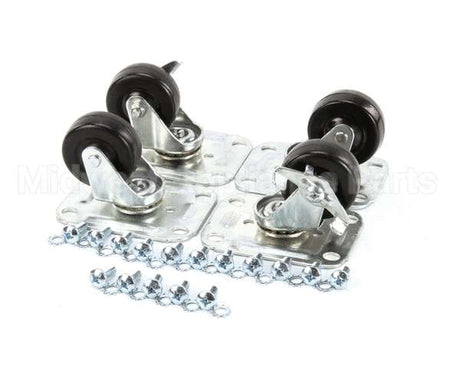 C-4X2 Glastender Caster, 2-1/2 H, Set Of Four