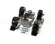 C-4X4-S Glastender Caster, 3-3/4" H, Set Of Four, Side Serv