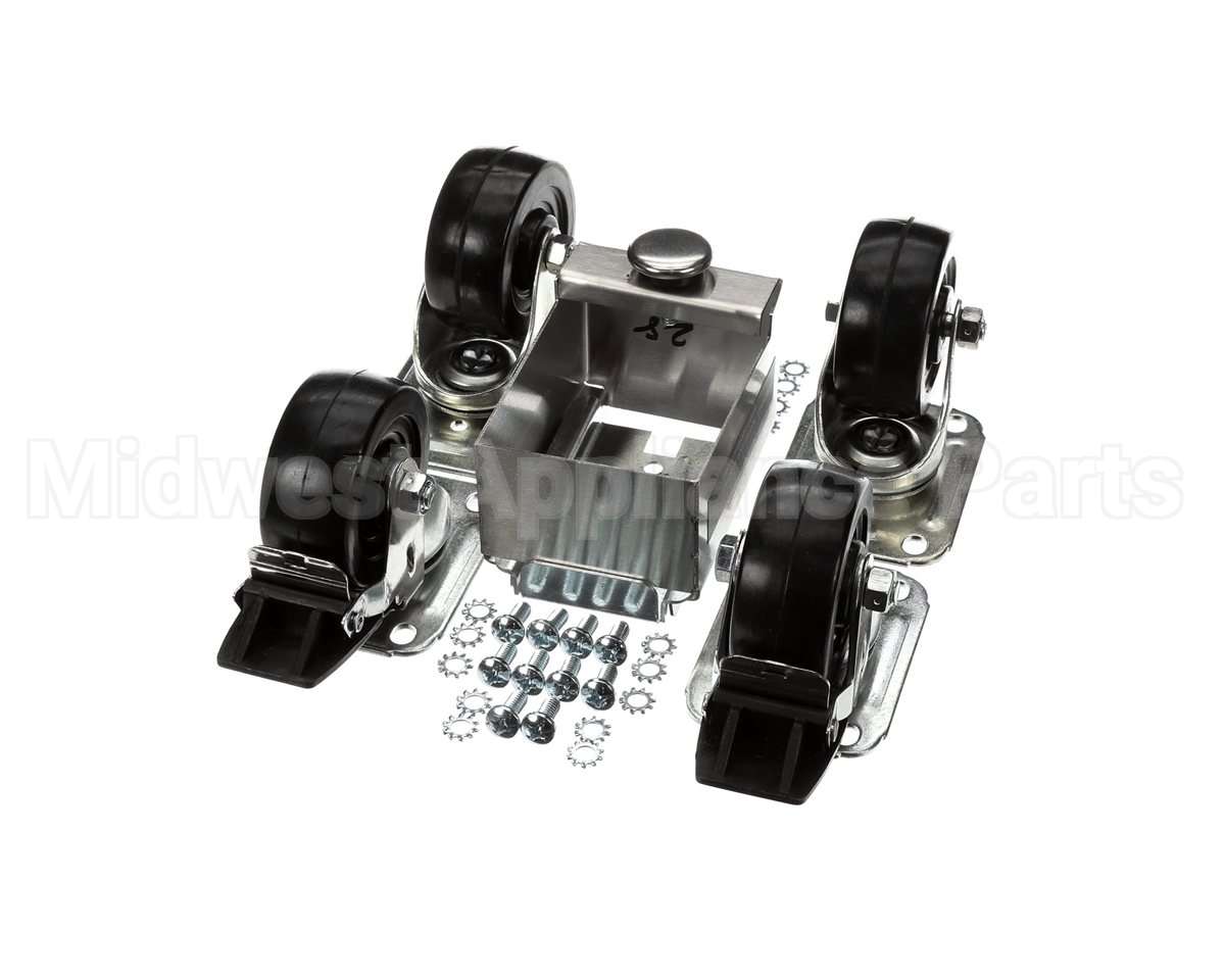 C-4X4-S Glastender Caster, 3-3/4" H, Set Of Four, Side Serv