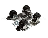 C-4X4-S Glastender Caster, 3-3/4" H, Set Of Four, Side Serv