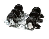 C-6X4 Glastender Caster, 3-3/4" H, Set Of Six
