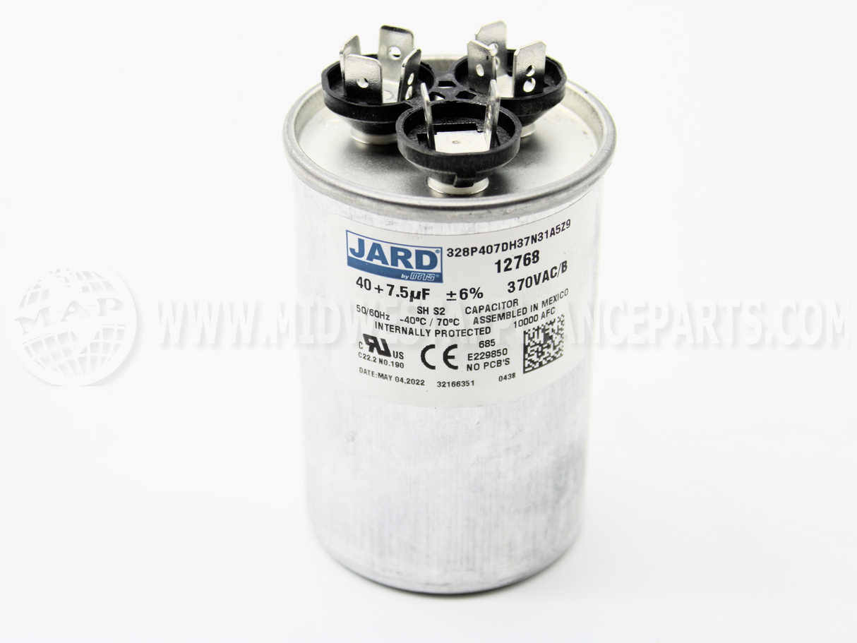 01-0269 Nordyne 40/7.5M 370V Round Capacitor