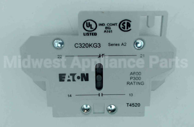 C320KG3 Cutler Hammer-Eaton 1-No,1-Nc Auxiliary Contact