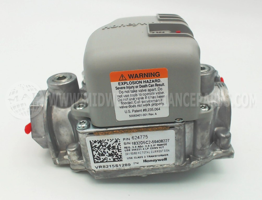 624775 Nordyne 24V 3.5" Wc Nat 1/2" Gas Valve