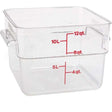 CAM12SFSCW135 Compatible Cambro Container Sq Clear 12Qt