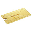 CAM30HPCHN150 Compatible Cambro Lid Hot 1/3 Notched-150 Amber