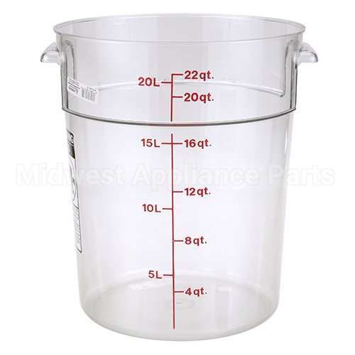 CAMRFSCW22135 Compatible Cambro Cntainer Clr Rd 22Qt-135