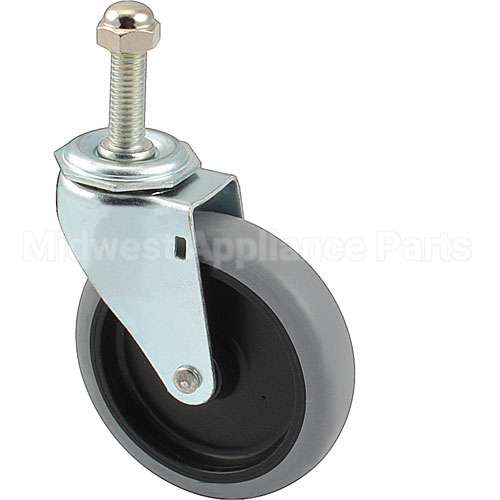 CAS-41TH Compatible Lockwood Caster, Stem, 4", 1/2-13, Black