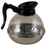 CDP-BK Compatible Adcraft Decanter-Coffee Black 64 Plastic W/Stainless Bott