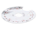 8021458 Frymaster Label,Dial Plate Notched