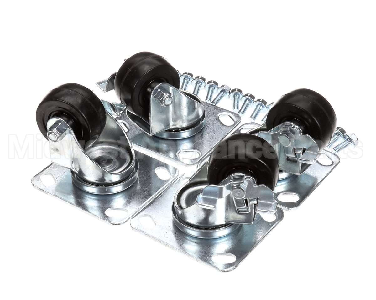 CK11 Traulsen Caster Kit - Four 3.625In Plat
