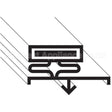 CNT2717 Compatible Continental Gasket, Drawer - 11-1/4" X 22-3/4"