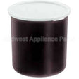 CP27-110 Compatible Cambro Crock W/Lid 2.7Qt -110 Black