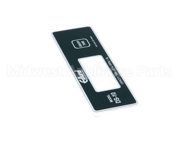 D074B Edlund Decal, Ds-10 Switch Pad Bonso