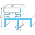 3724 Compatible Norlake Door Gasket 38 1/2" X 79"