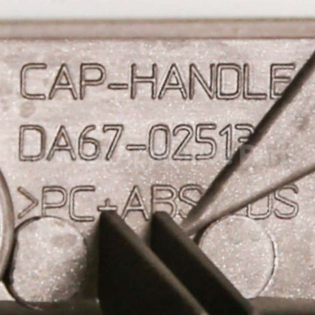 DA67-02513A Samsung Cap-Handle Conv R;Aw3,Pc+Abs,Hr-1008B,Cr