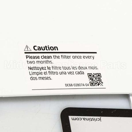 DC97-16401A Samsung Assy Cover Filter;Grace,Wf520Abw/Xaa,Nea