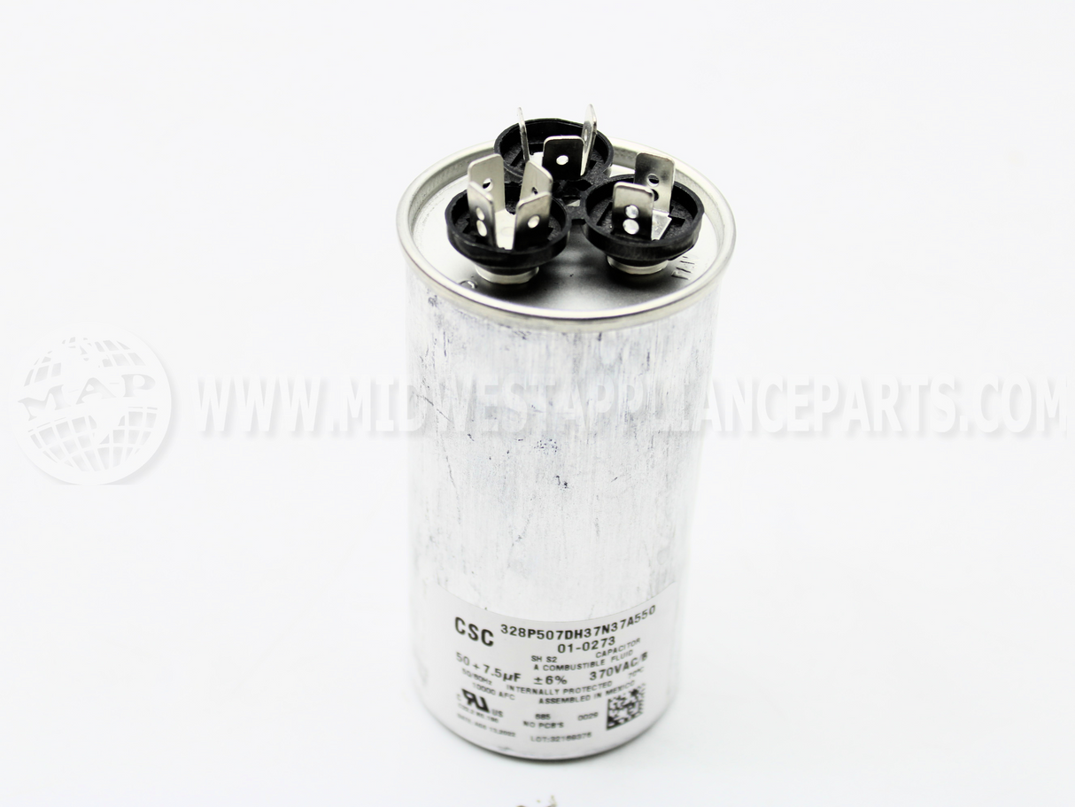 01-0273 Nordyne Dual Capacitor 50/7.5 370V Rnd