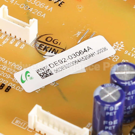DE92-03064A Samsung Assy Pcb Main;Vfd,Timpani-Main,Y,120V/60