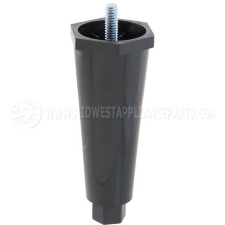 M172A Compatible Cecilware Leg, 1/4-20, 4"H, Plst, Blk