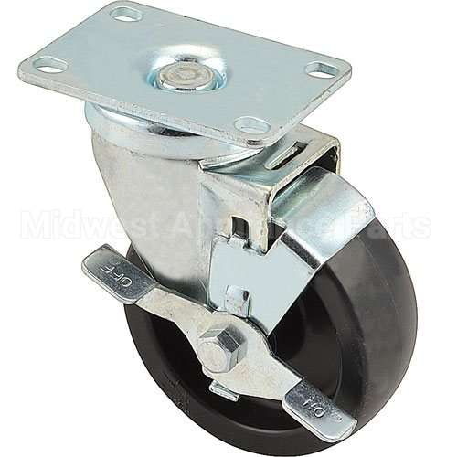 DEL3234180 Compatible Delfield Caster, 4, Plate, Swvl, Brk