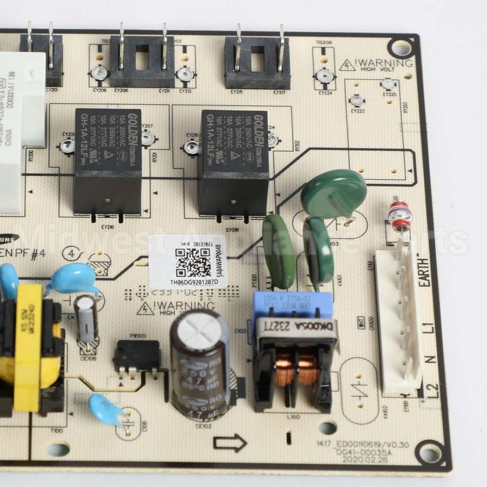 DG92-01207D Samsung Assy Pcb Main;Oven Pf4,Nx9000T,160X121Mm