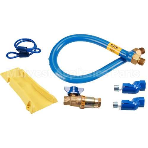 DOR16100KITCF2SPS48 Compatible Dormont Kit, Gas Hose, 1"X48", W/Sftyset