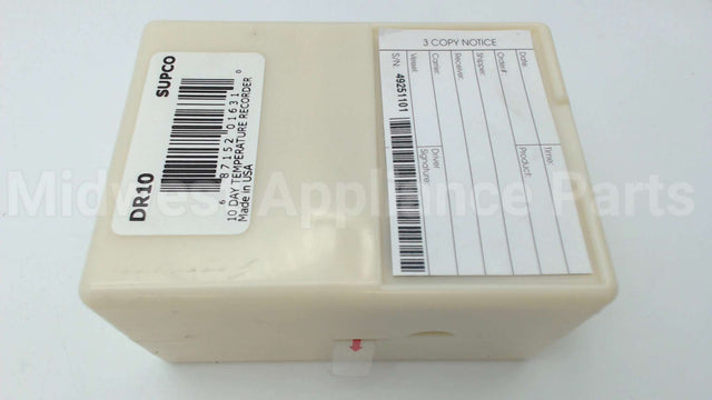 DR10 Supco Temp Rec Disposable 10 Day