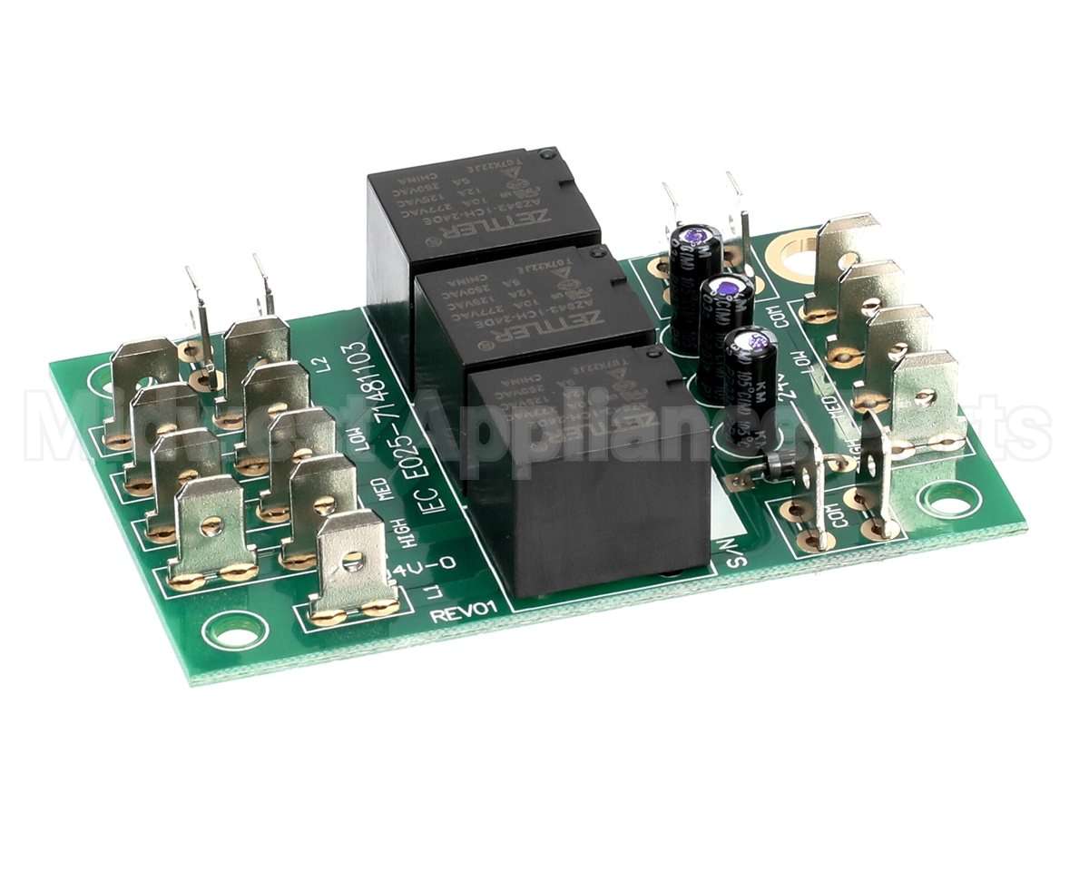 E025-71481103 Intl Environmental Corp Relay Board Spst X 3 24V 10A