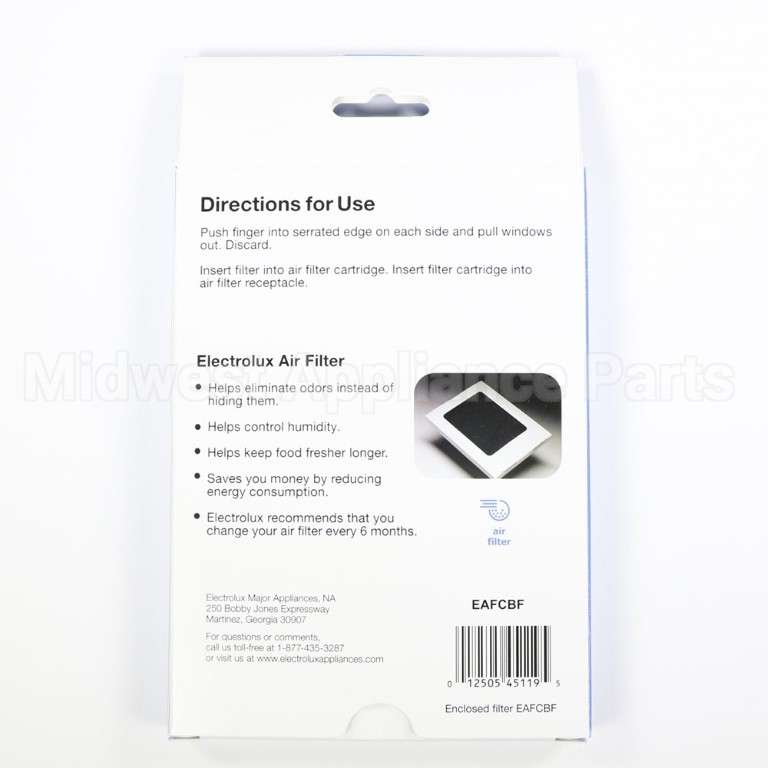 EAFCBF Frigidaire Filter-Air
