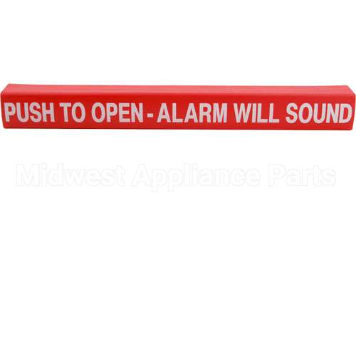 ECL-105417-1 Compatible Detex Wrap, Push Pad, Push To Open, Red